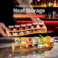 Shot Glass Set with Rack Bullet Whiskey Glasses Small Liquor Spirit Cup B52 Cocktail Glassware for B