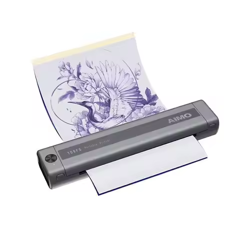 DM AIMO Tattoo Stencil Printer Thermal Wireless Tattoo Transfer Kit Machine with Transfer Paper Comp