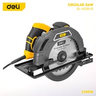 DELI Corded Circular Saw with Anti Self-Locking Switch (1300W / 2200W / 185mm / 235mm / M8) DL-YJ185