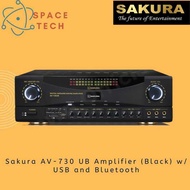 Sakura Av-730 UB Amplifier (Black) W/ USB And Bluetooth C51