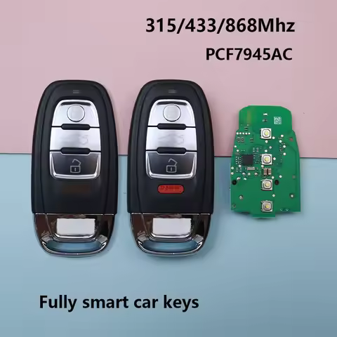 Keyless-Go Car Smart Key Fob Remote for Audi A4 A5 A6L A7 A8 Q5 RS SQ5 S4 S5 Fccid:754J 754D/H/F/C/B