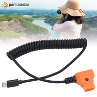 Pantorastar สายเคเบิล USB C Power Flexible To D Tap อุปกรณ์แท็บเล็ตโทรได้เคลื่อนที่สำหรับอุปกรณ์เสริมกล้องดิจิทัล