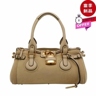 Chloe Paddington Bag 麂皮小牛皮手提肩背包 Dusty Beige 灰霧米色