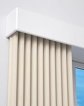 Ceiling Curtain Track Smooth Curtain Boards with Valance, Heavy-duty Curtain Pelmet Conjoined Single