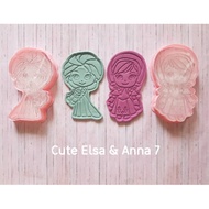 CUTE ELSA & ANNA 7 Frozen Cookie cutter (2 pcs/set)