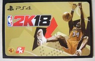 (無點數 僅空卡) PSN 實體空卡 NBA 2K18 名人堂球星「俠客歐尼爾」款示 (無點數 僅空卡)