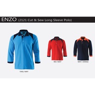 Enzo Tshirt Cut & Sew Polo Long Sleeve 2121 Unisex