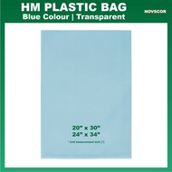 HM Plastic Bag|2.5kg|Blue Color Plastic Bag|Multipurpose Plastic Bag|0.04mm| 20" x 30" | 24"x34" | R