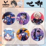 Valorant Anime Badges Pins Jett Tejo Deadlock Neon Women Brooch Fashion Cosplay Kawaii Cute Brooches