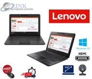 ( Termurah Laptop Windows 10 ) Lenovo 100E  Gen 1 / 4GB DDR3 RAM / 64GB EMMC SSD / 128 - 256 GB M2 S