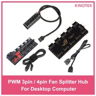 ROG fan splitter hub PWM 4pin 1 in 5 out 4pin 1 in 4 out PWM 3pin 1 in 10 out