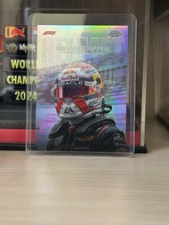 F1 Topps Chrome Max verstappen helmet card