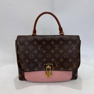 LV M43960 老花拚粉鎖頭郵差包