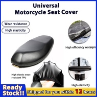 Elastic Motorcycle Seat Cover Universal Motorcycle Flexible Seat Protector DIY with Storage Bag for 