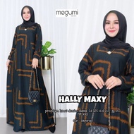 Hally maxy maxi dress jumbo bahan kaos diana denim