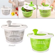 [Homyl1] Fruit Washer Cooking Multiuse 360 Rotate Vegetable Dryer Vegetable Washer Dryer for Onion Lettuce Vegetables Spinach Fruit