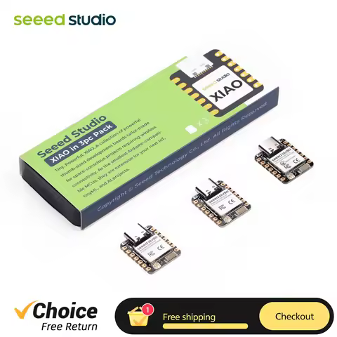 Seeed Studio XIAO ESP32-C6 (3PCS) MCU Board 2.4GHz Wi-Fi 6 Radio Connectivity BLE 5.0 Thread Zigbee 