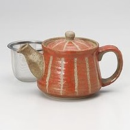 Carved Tozusa Pot Small (Red), With Amp, 3.9 x 4.9 inches (10 x 12.5 cm), 11.8 fl oz (350 cc, 290 g)