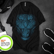 SIZE [S - 7XL] - Áo thun nam nữ màu đen in hình mặc hổ