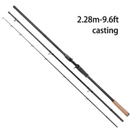 7.5ft/10ft/11ft carbon fiber fishing rod portable shrinks rod surf rod Medium fishing rod spinning/b
