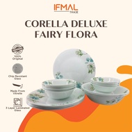 Corelle Loose Fairy Flora  ( Dinner Plate/ Soup Plate 21cm/ Medium Bowl/ Noodle Bowl/ Serving Platter/ Soup Bowl )