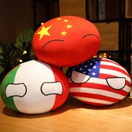 Hot  10/30/50cm Polandball Country Ball Toy Plush Pendant Plush Doll Countryball Ussr Usa France Rus