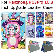 For Hanzhong H13-Pro 10.3'' PU Ultra-thin Leather Flip Case Hanzhong H13 Pro Fashion Tablet Cover Wi