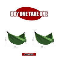 【270X140cm】Buy 1 Take 1 single hammock camping hammockhammock duyan military duyan swing indoor hamm