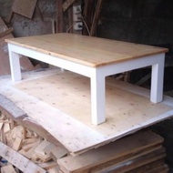 White Painted Floor Table with Legs 100X50X35