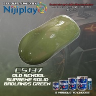 NIJIPLAY AIKKA CS137 BADLANDS GREEN OLD SCHOOL SUPREME SOLID COLOUR 2K PAINT