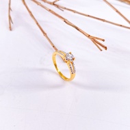 GD JEWELLERY - 916 GOLD RING STM DIAMOND KNOT 2C| 916 EMAS CINCIN STM DIAMOND KNOT 2C