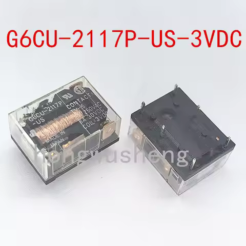 1pins G6CU-2117P-US-3VDC relay 8A 6pins