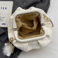 Korean Style Cloud Bag Women Sling Bag Pleated Crossbody Bag Beg Tangan Wanita Beg Silang Fashion OO