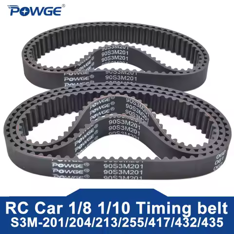 POWGE 1/8 RC Timing belt S3M Serpent 990 Infinity ifIii shepherd 8.2 arc 8.4 BMT XRAY mugen seiki mo