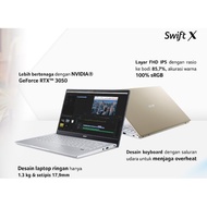 LAPTOP ACER SWIFT X | SFX14 RYZEN 7 5700U 16GB 512SSD RTX3050TI