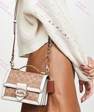 Coach Riley Top Handle 22 Signature Canvas 73937 单肩包