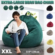 XXL Corduroy Bean Bag Sofa, EPS Filling Removable Cover Lazy Sofa For Living Bedroom Gaming Room Mal
