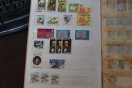 郵票 蓋過章戳的 民國70年代 外國的郵票 P3-3