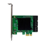 PCI-E X1轉6口SATA3.0硬盤擴展卡PCI-E X1轉SATA轉接卡兼容群暉