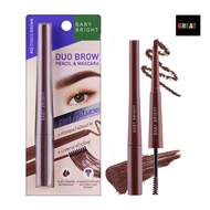 Eyebrow Pencil Mascara Baby Bright Duo Brow & 0.24g+4.8g