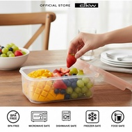 DKW by BanBaan 4-Angle Lockable Lid Food Box (Capacity 1.05L 1.8L 5.05L) Lunch Microwaveable HH-950A