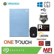 Seagate External Hard Drive One Touch 2.5-Inch 2TB Blue Free Pouch