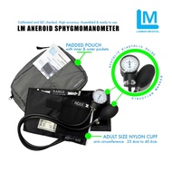 LM Aneroid Sphygmomanometer option to add +Stethoscope, Manual BP blood pressure monitor, Sphyg Labm