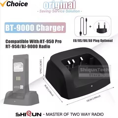 BT-9000 Walkie Talkie Desktop Charger RT-950 PRO Battery Charger Base Compatible With BJ-9000 RT-950