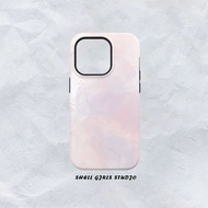 Pink Smudge Phone Case Suitable for iphone14Pro Phone Case Film 2 in 1 iPhone13promax Simple 12 55WV