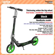 Eighty8 Fitness Foldable Kick Scooter suitable from age 7 to adult Built in hand brake with 8 inches