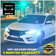 Honda Civic Fc Gen 10th 6500k White LED Headlight / Fog Light Bulb 100% No Dash Error - 9005 921 H7 