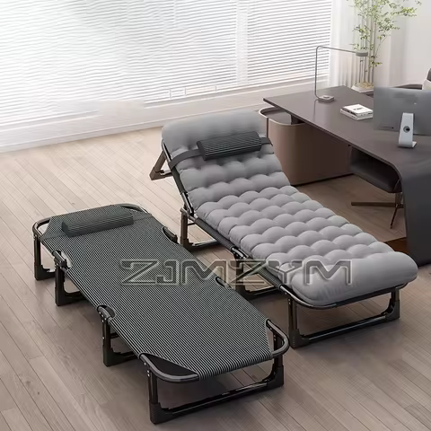 Portable Folding Recliner Lunch Single Bed Portable Small Bed Folding Bed Workbench Lunch Folding Ch