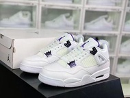 Nike Air Jordan 4喬丹4代籃球鞋｜顏色 白｜ 紫 ｜尺碼 36 36.5 37.5 38 38.5 39 40 40.5 41 42 42.5 43 44 44.5 45 46