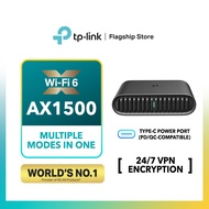 TP-Link TL-WR1502X AX1500 Wi-Fi 6 Portable Travel Router Mini Pocket | VPN Encryption | Power Bank C